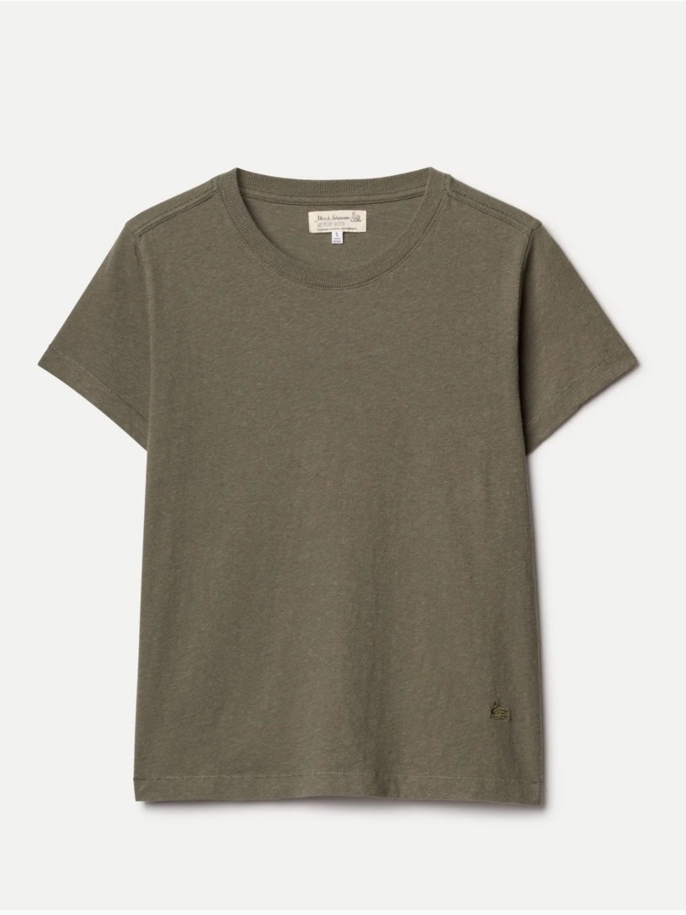 Merz B. Schwanen Cotton Hemp Womens Tee Shirt Lot of 2 M Blue Olive - Picture 6 of 6